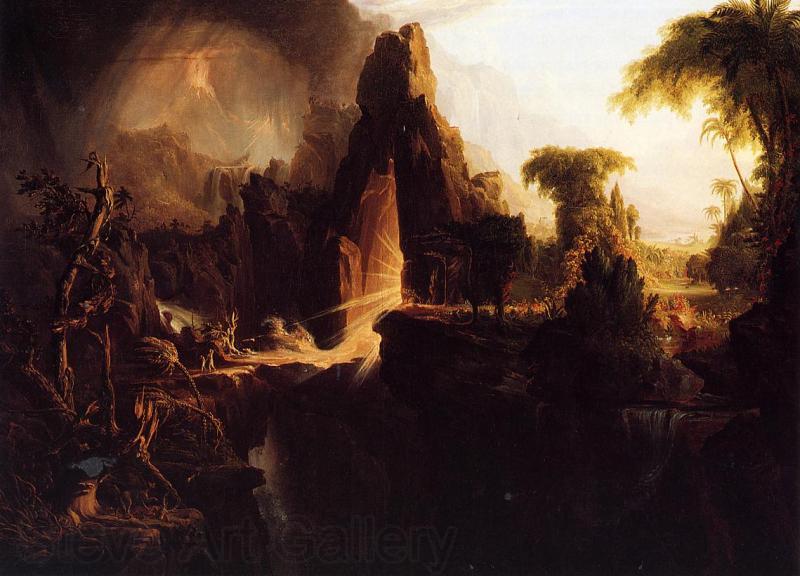 Thomas Cole Expulsion from Garden of Eden Spain oil painting art
